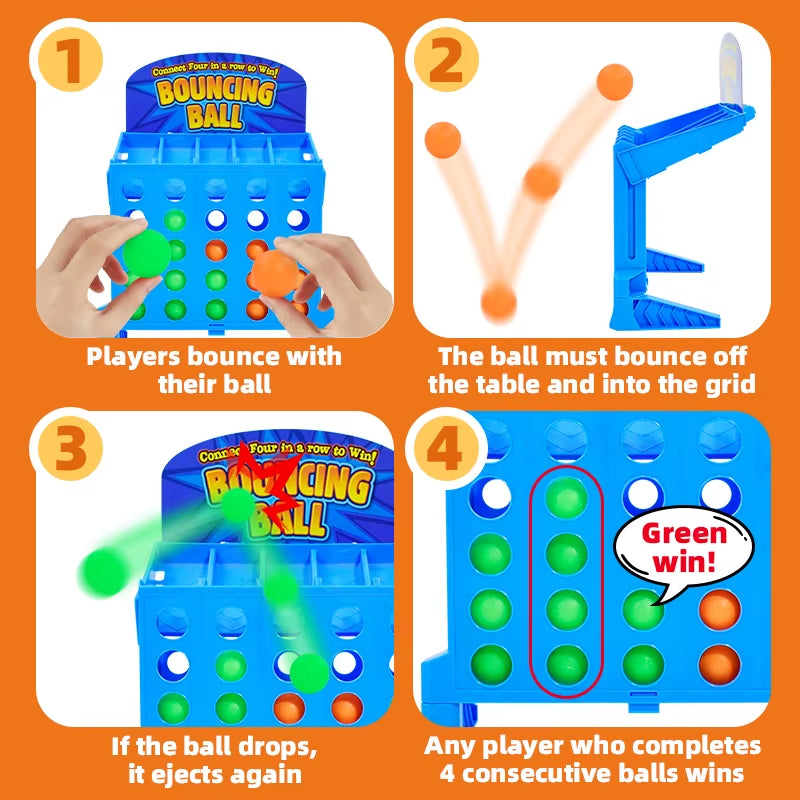 Desktop Puzzle Ejection Toy Two Person Ejection Fun Jumping Ball Mini Handheld Projection