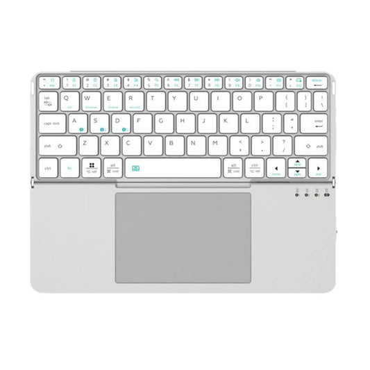 Folding Bluetooth Keyboard PC Phone Holder Wireless Foldable Keyboard PU Leather with Touchpad for Ios/Android/Windows/Mac